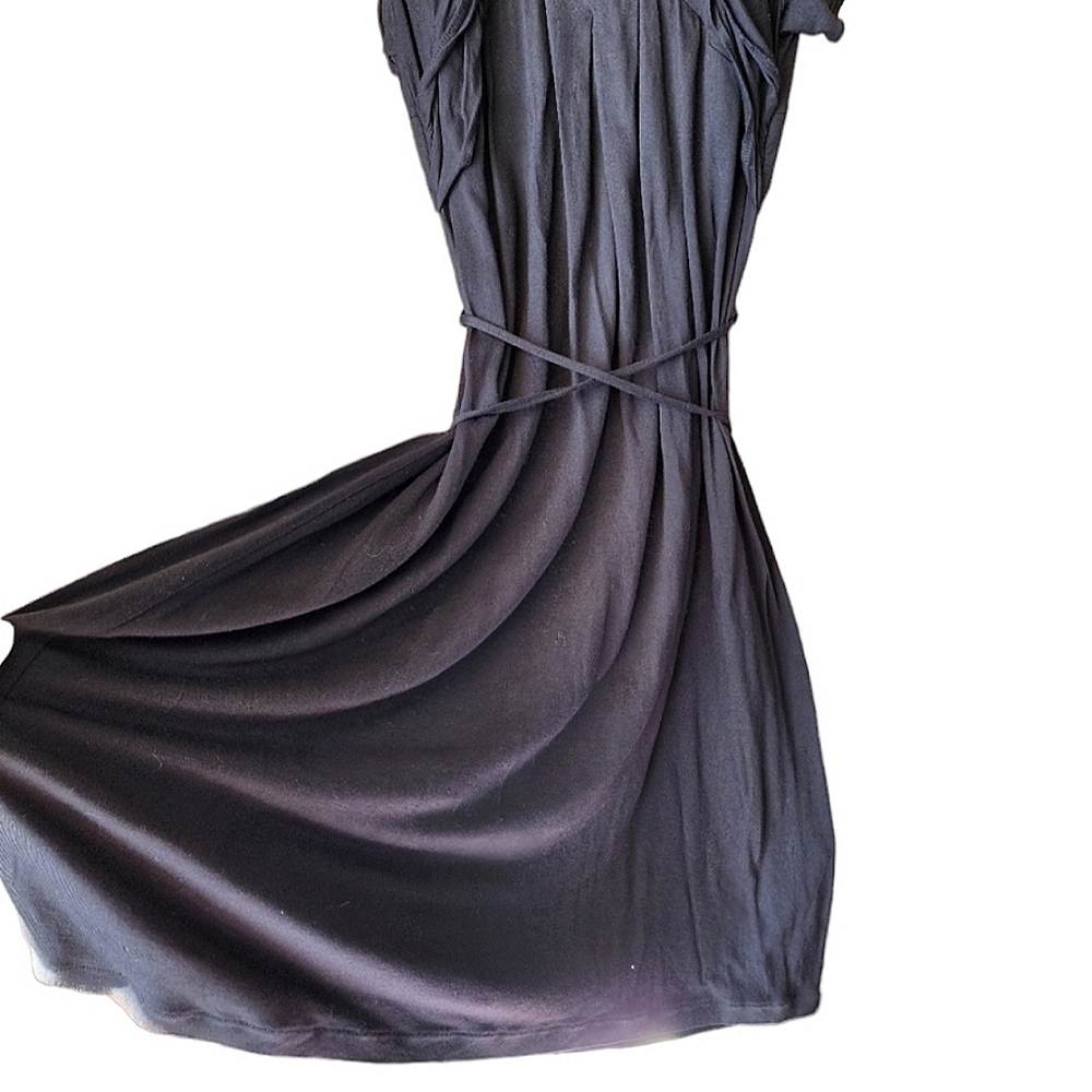 COUNTRY ROAD dress black lyocell (silky cotton) light weight mid length … - Picture 5 of 10